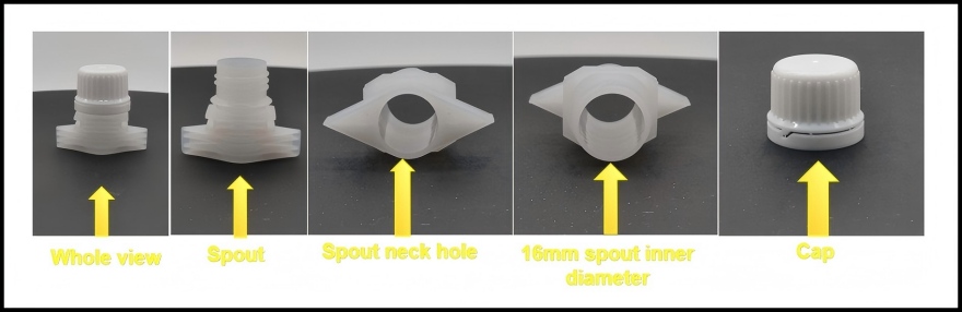 Characteristic of spout closures for ketchup doypack (HL160D-A)